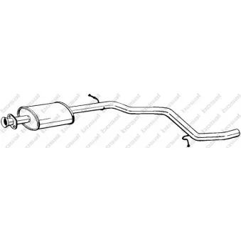 Silencieux central BOSAL 284-109