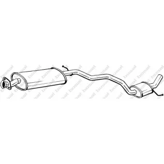 Silencieux central BOSAL 284-111