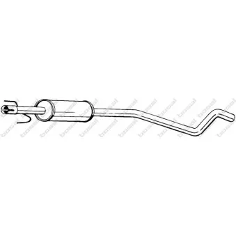 Silencieux arrière BOSAL 284-281