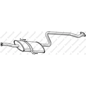 Silencieux central BOSAL 284-301