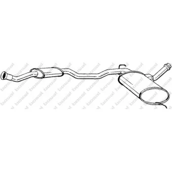 Silencieux central BOSAL 284-305