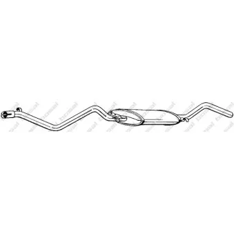 Silencieux arrière BOSAL 284-311