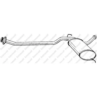 Silencieux central BOSAL 284-321