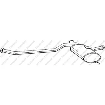 Silencieux central BOSAL 284-327