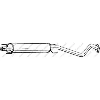 Silencieux central BOSAL 284-339