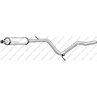 Silencieux central BOSAL 284-357