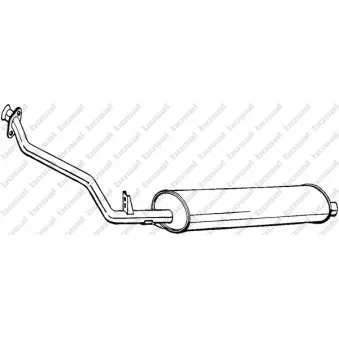Silencieux avant BOSAL 284-369