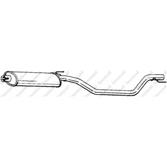 Silencieux central BOSAL 284-383