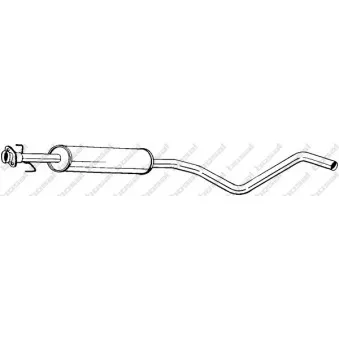 Silencieux central BOSAL 284-405