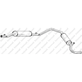Silencieux arrière BOSAL 284-469