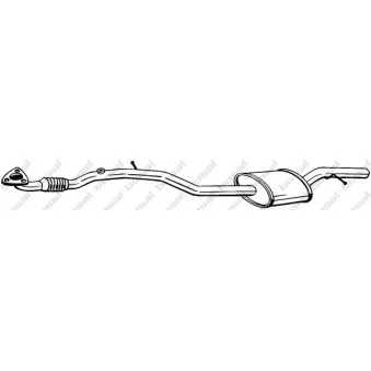 Silencieux central BOSAL 284-527