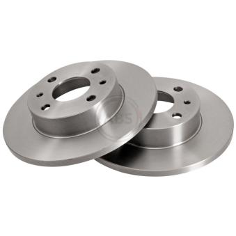 Jeu de 2 disques de frein avant A.B.S.