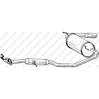 Silencieux arrière BOSAL 284-567