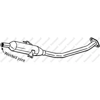 Silencieux central BOSAL 284-573