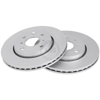 Jeu de 2 disques de frein avant A.B.S.