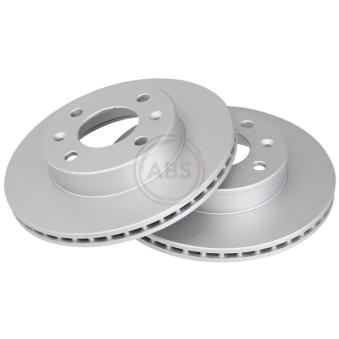 Jeu de 2 disques de frein avant A.B.S.