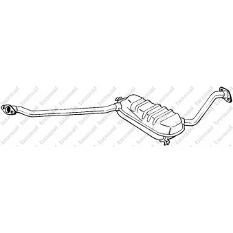 Silencieux central BOSAL 284-837