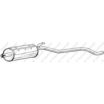Silencieux arrière BOSAL