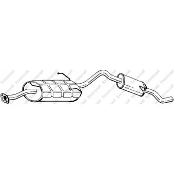 Silencieux arrière BOSAL 285-033