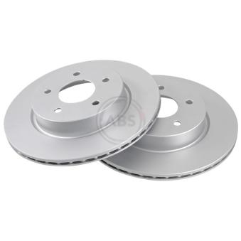 Jeu de 2 disques de frein arrière A.B.S. 18460