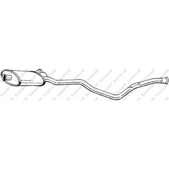 Silencieux central BOSAL 285-037