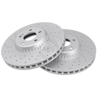 Jeu de 2 disques de frein avant A.B.S. 18535