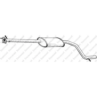 Silencieux central BOSAL 285-057