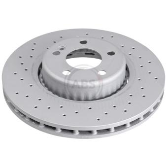 Jeu de 2 disques de frein avant A.B.S.