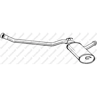Silencieux central BOSAL 285-091