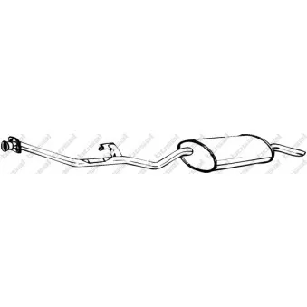 Silencieux arrière BOSAL 285-125