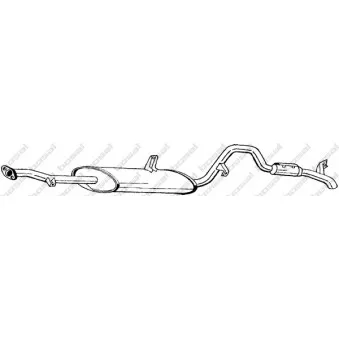 Silencieux arrière BOSAL 285-131