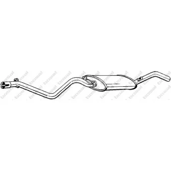 Silencieux arrière BOSAL 285-307