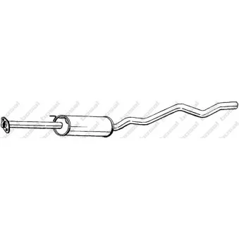 Silencieux central BOSAL 285-323