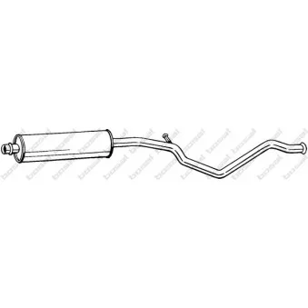Silencieux central BOSAL 285-325