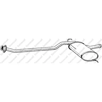 Silencieux central BOSAL 285-337