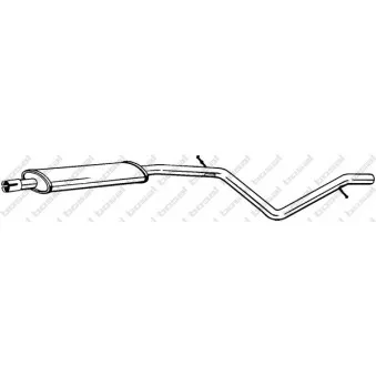 Silencieux central BOSAL 285-385