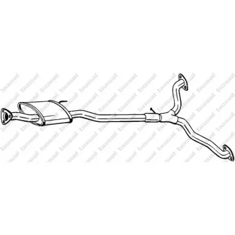 Silencieux central BOSAL 285-387