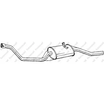 Silencieux arrière BOSAL 285-393