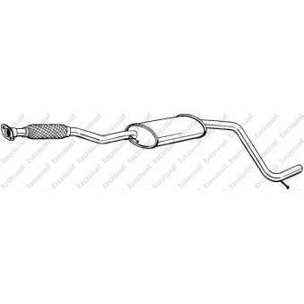 Silencieux central BOSAL 285-635