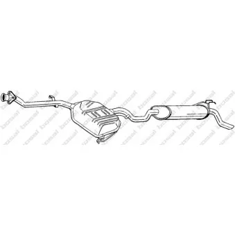Silencieux arrière BOSAL 285-763