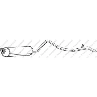 Silencieux arrière BOSAL 286-051