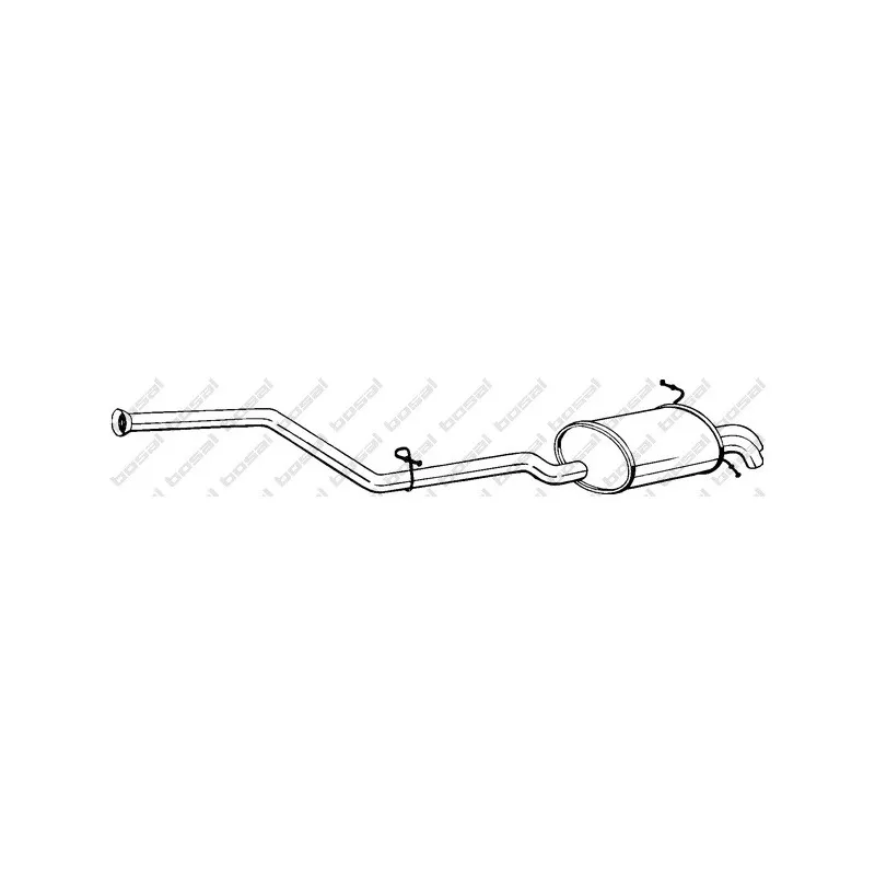 Silencieux arrière BOSAL 286-057