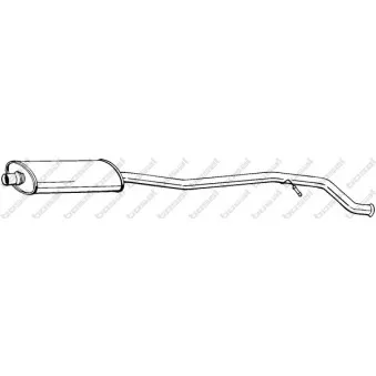 Silencieux central BOSAL 286-077