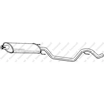 Silencieux central BOSAL 286-101