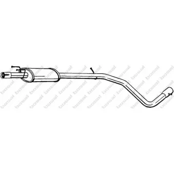 Silencieux central BOSAL 286-115