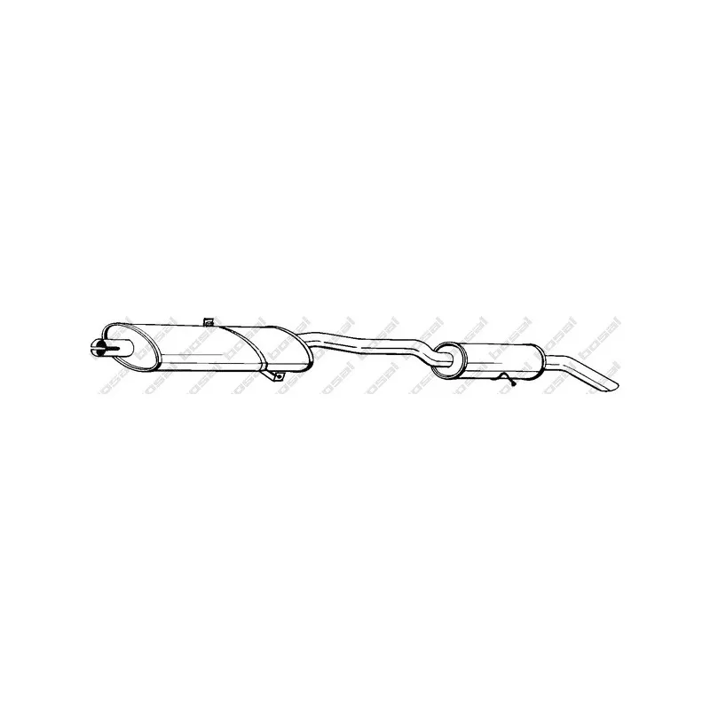 Silencieux arrière BOSAL 286-143