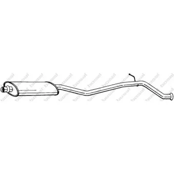 Silencieux central BOSAL 286-167