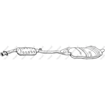 Silencieux arrière BOSAL 286-181