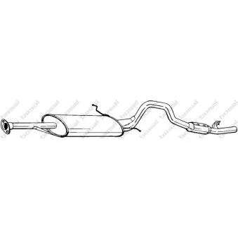 Silencieux arrière BOSAL 286-243