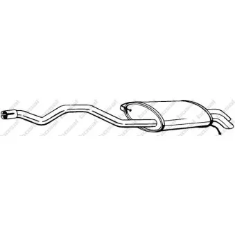 Silencieux arrière BOSAL 286-487